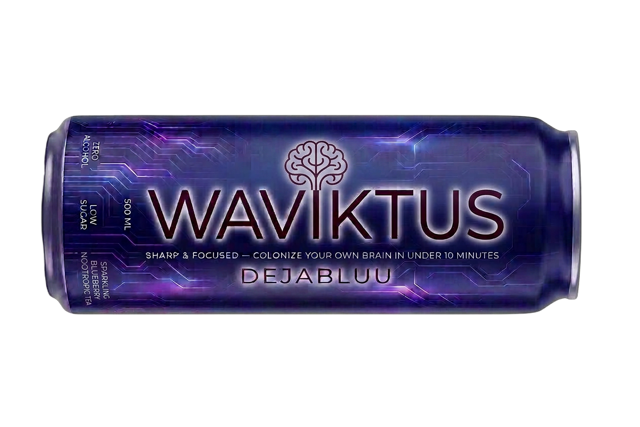 Waviktus Dejabluu sparkling nootropic can — vertical